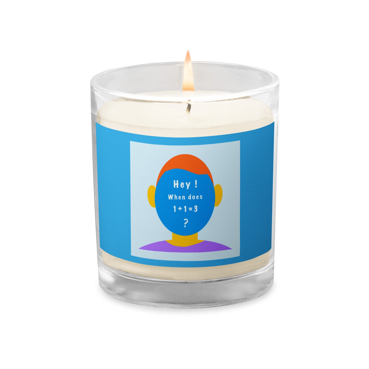 Glass jar soy wax candle (Egghead collection)