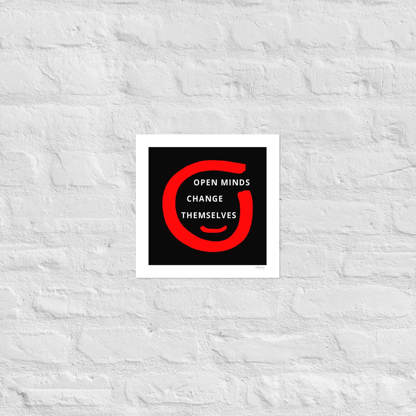Photo paper poster: Open Minds (Reflections / Questions collection)