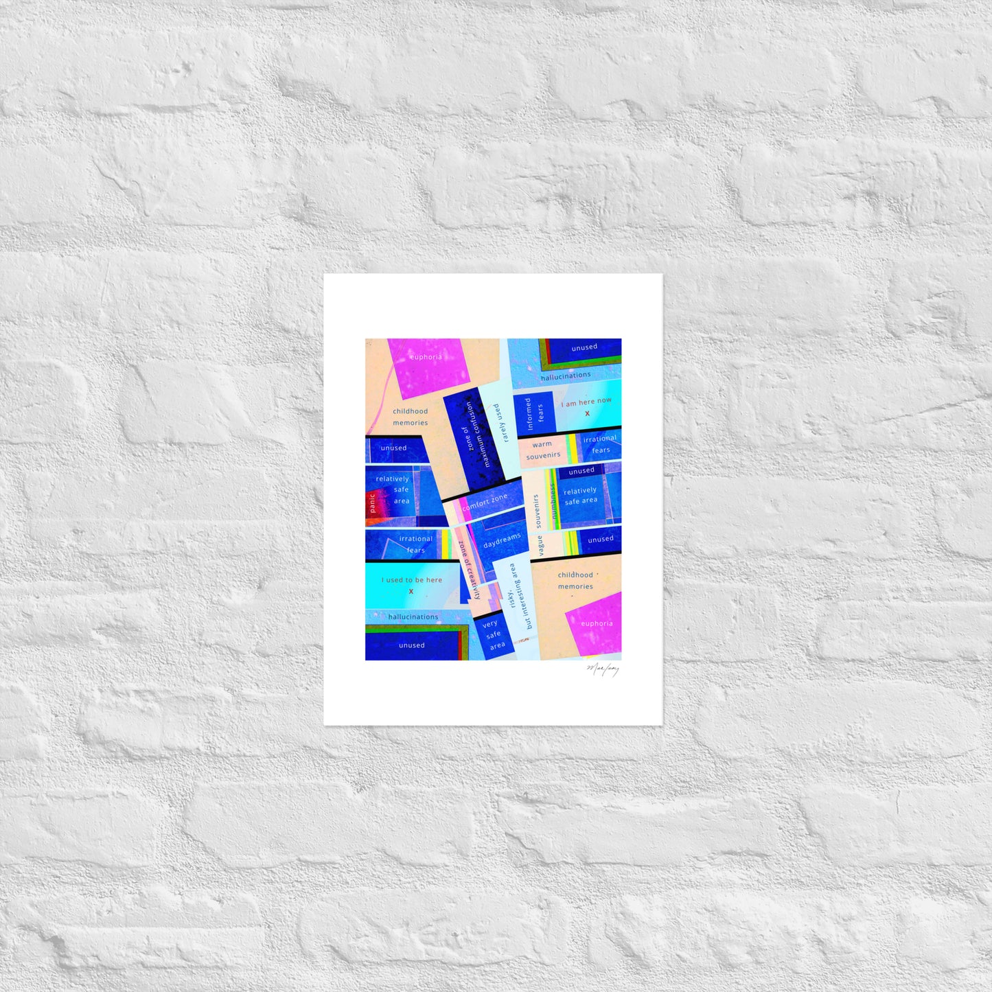 Photo paper poster: Every Moment Counts (Reflections / Questions collection)