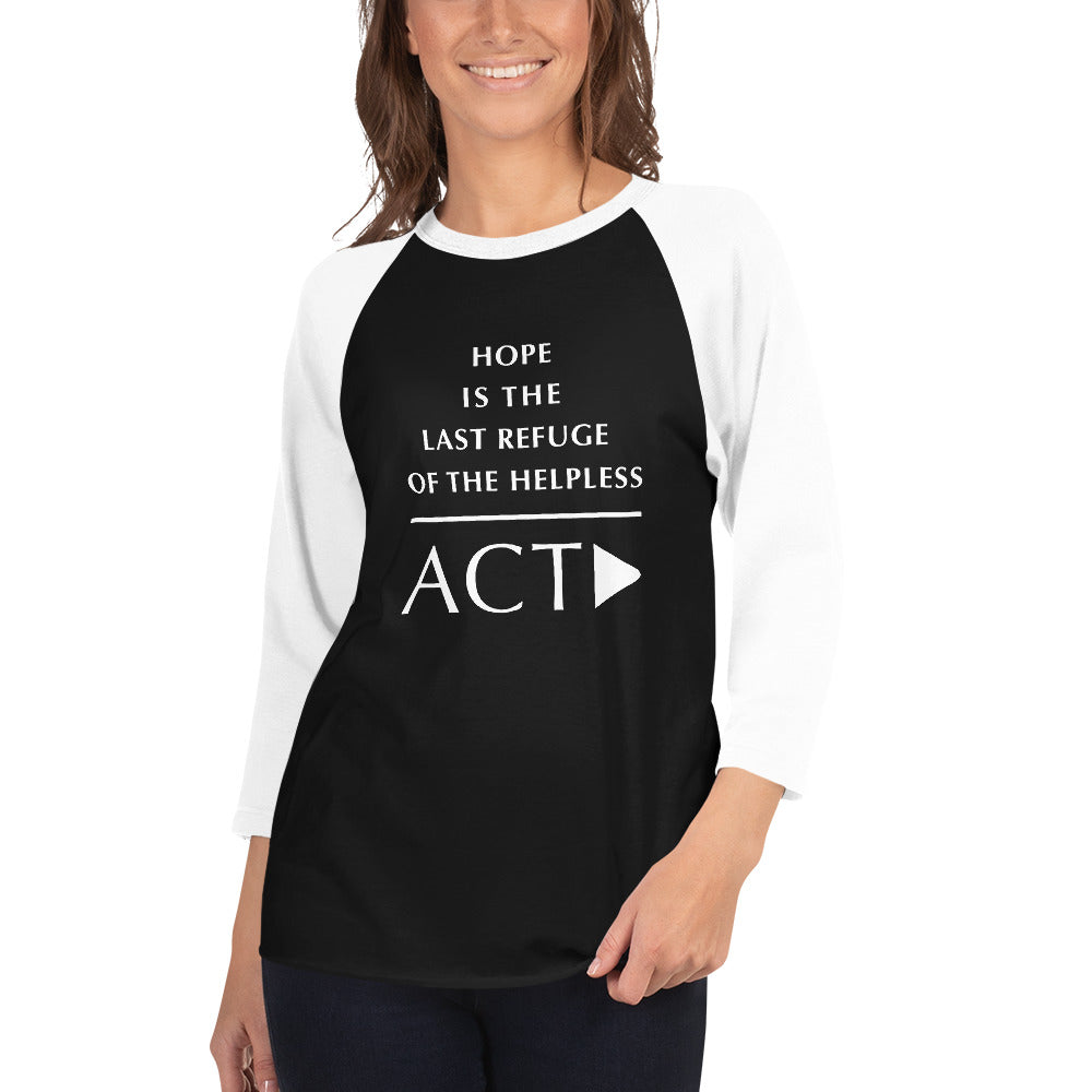 3/4 sleeve raglan shirt (Reflections / Questions collection)