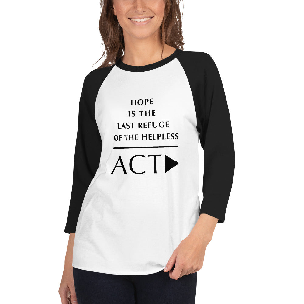 3/4 sleeve raglan shirt (Reflections / Questions collection)