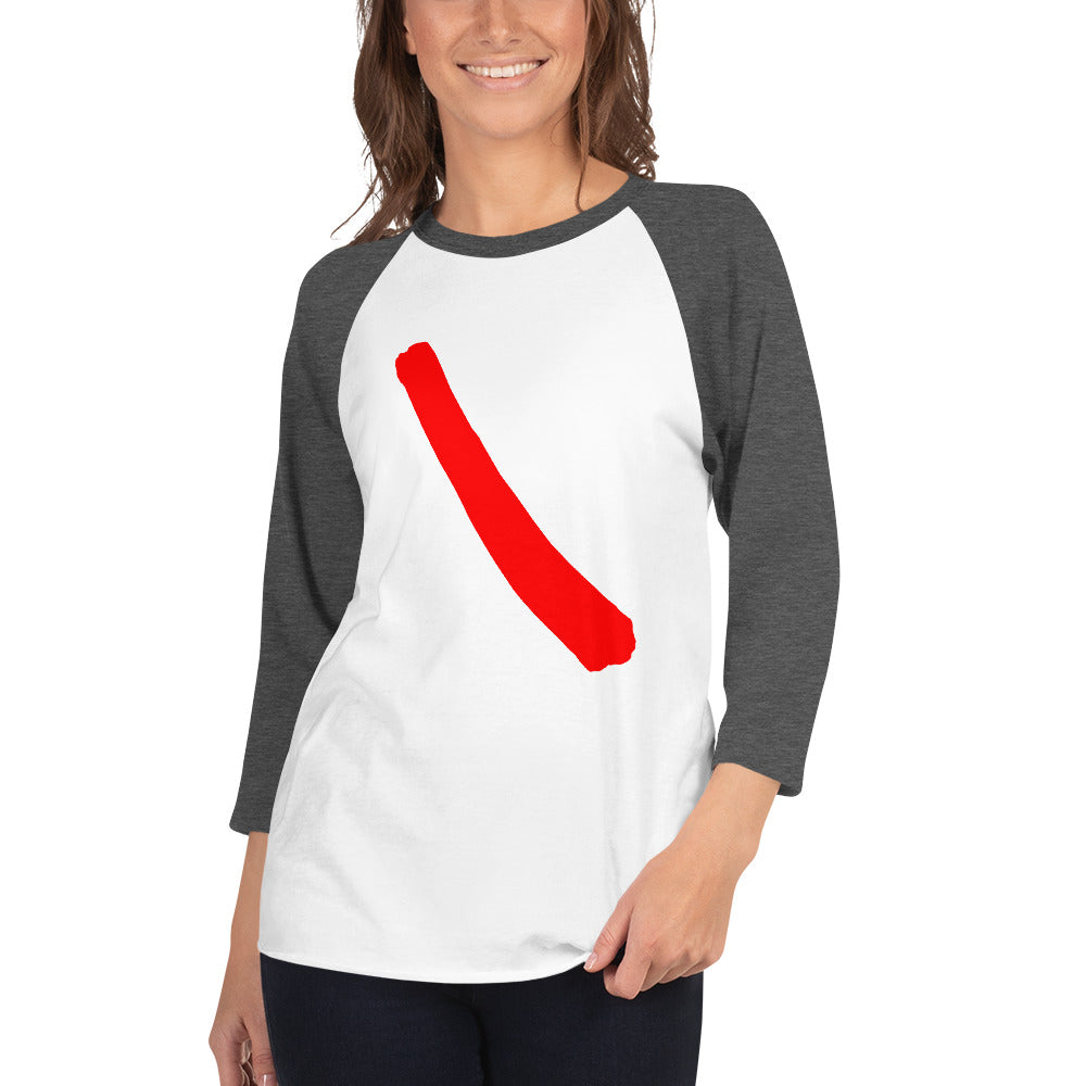3/4 sleeve raglan shirt (Abstract Chic collection)