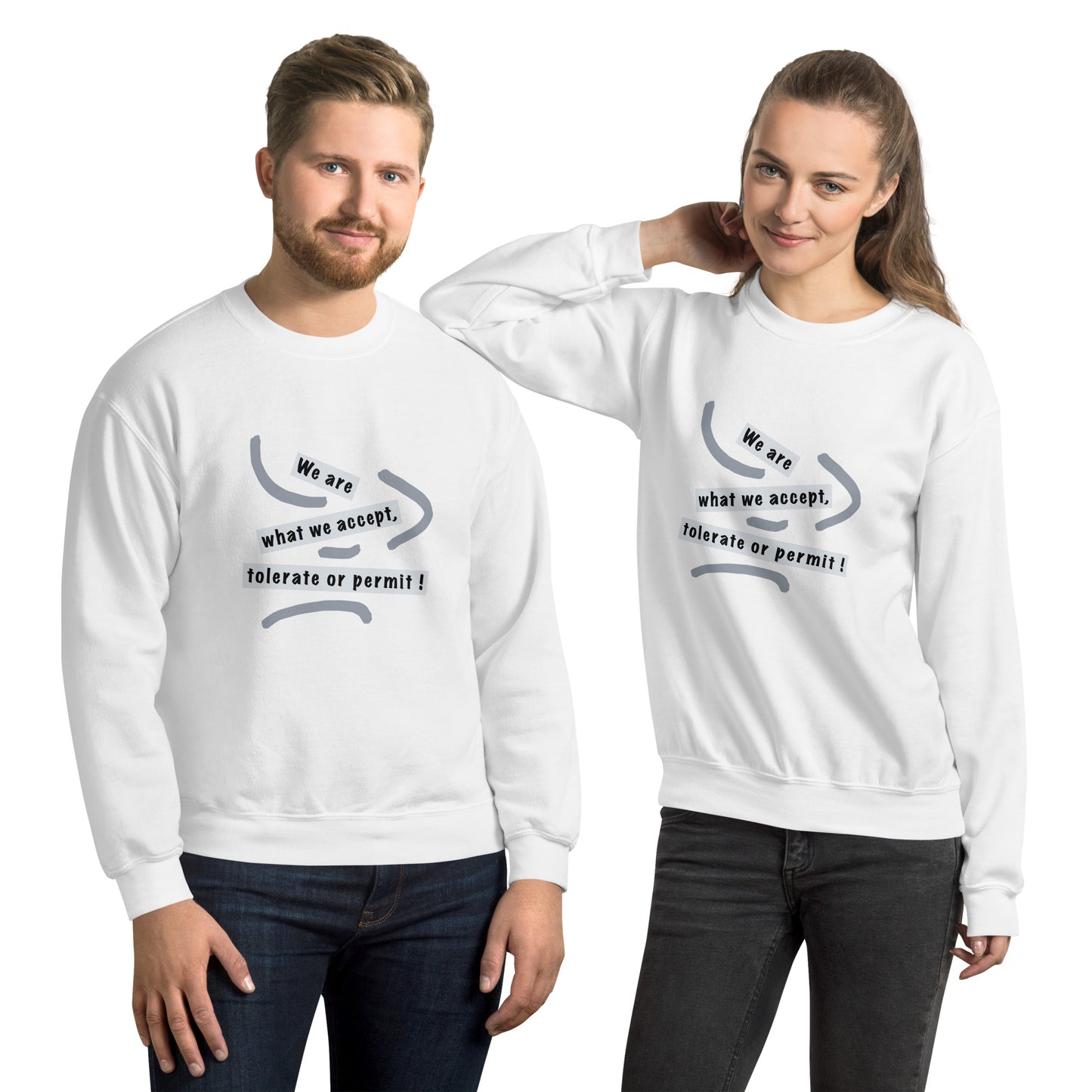 Unisex Sweatshirt (Reflections / Questions collection)