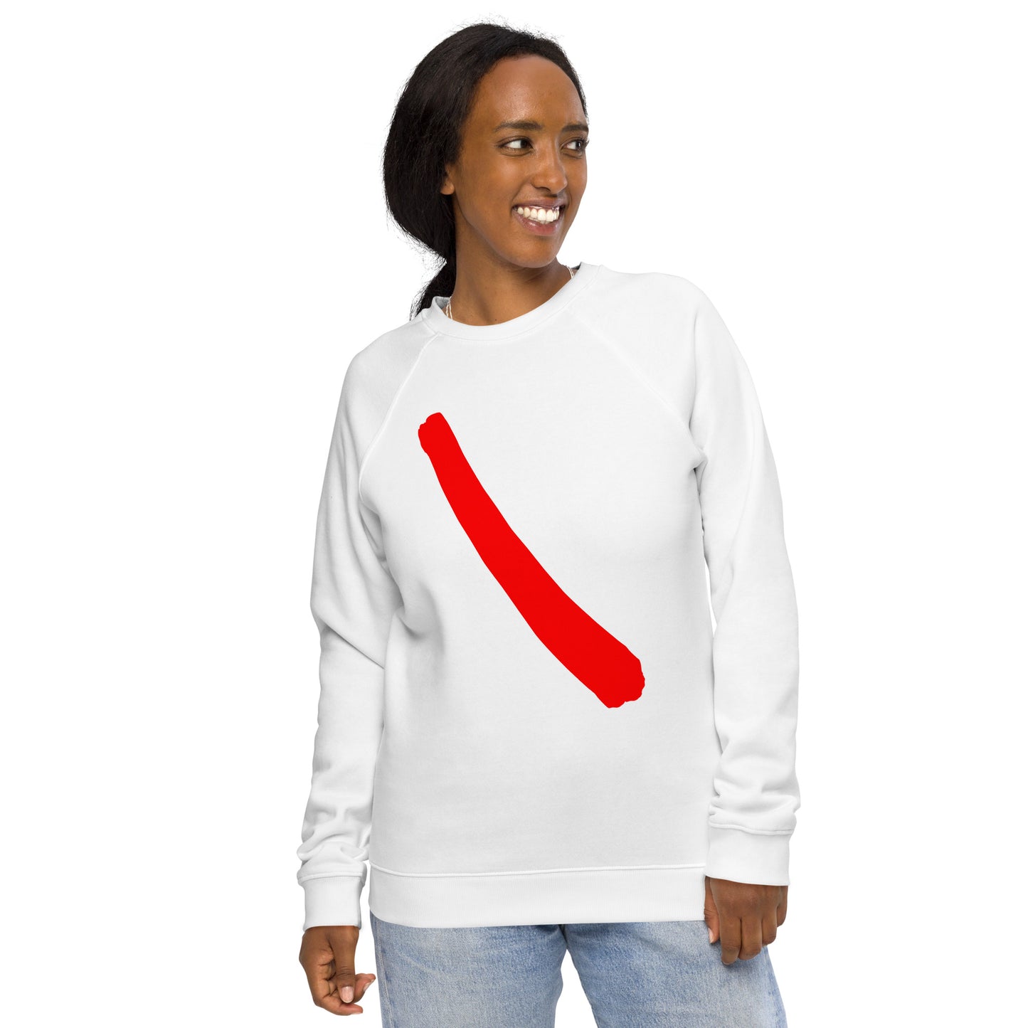 Unisex organic raglan sweatshirt (Abstract Chic collection)