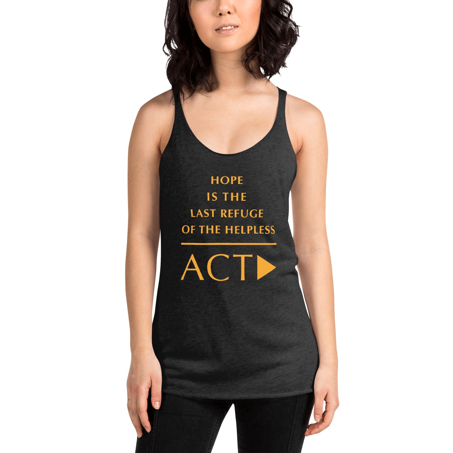 Women's Racerback Tank (Reflections / Questions collection)