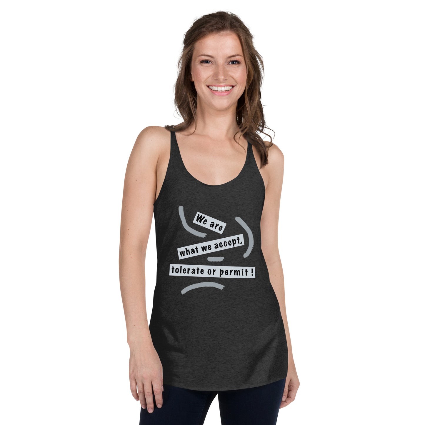 Women's Racerback Tank (Reflections / Questions collection)