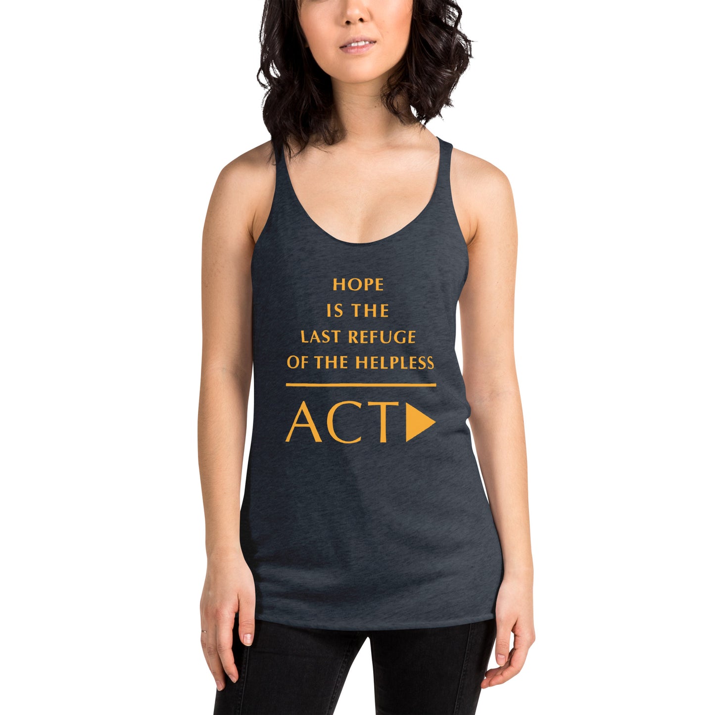 Women's Racerback Tank (Reflections / Questions collection)