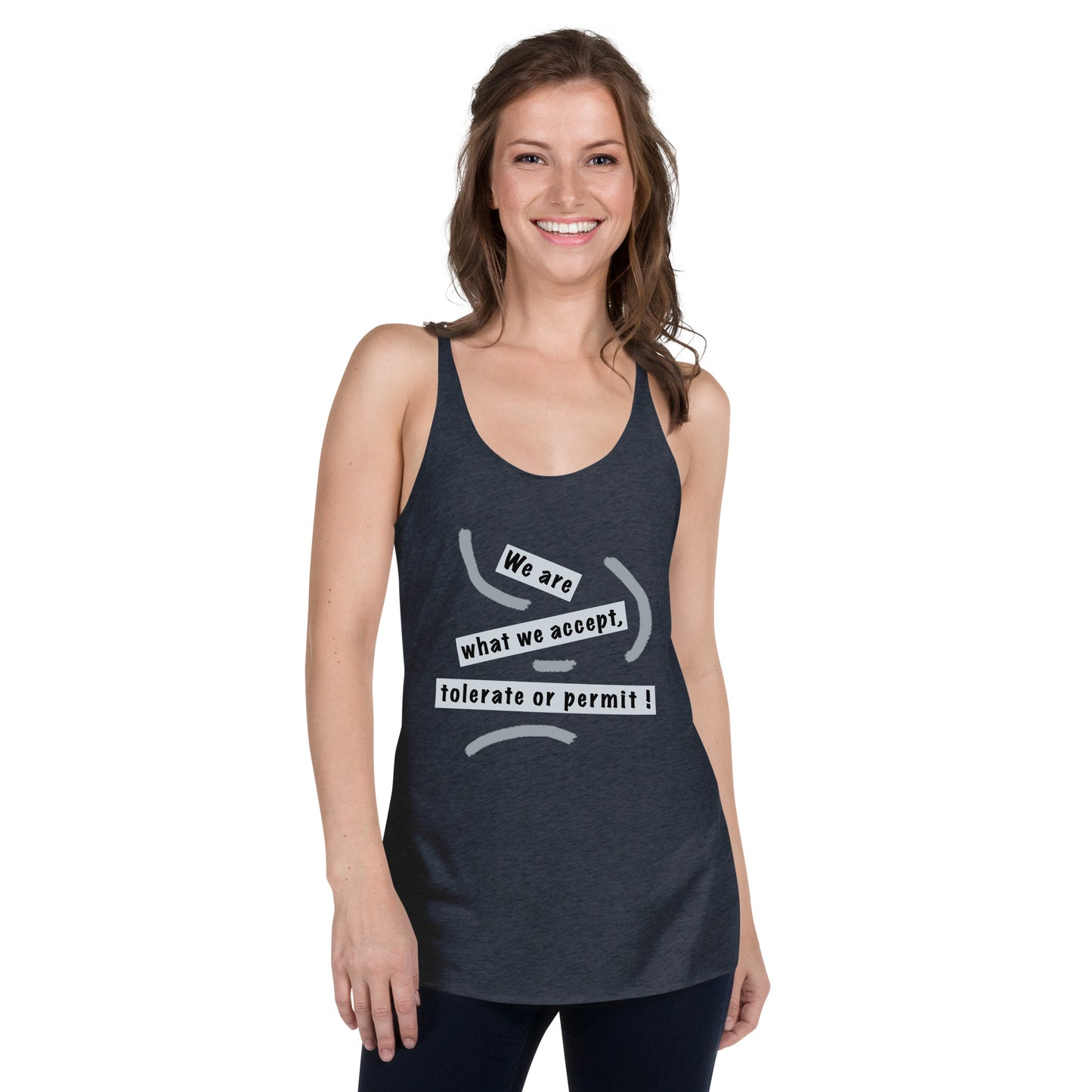 Women's Racerback Tank (Reflections / Questions collection)