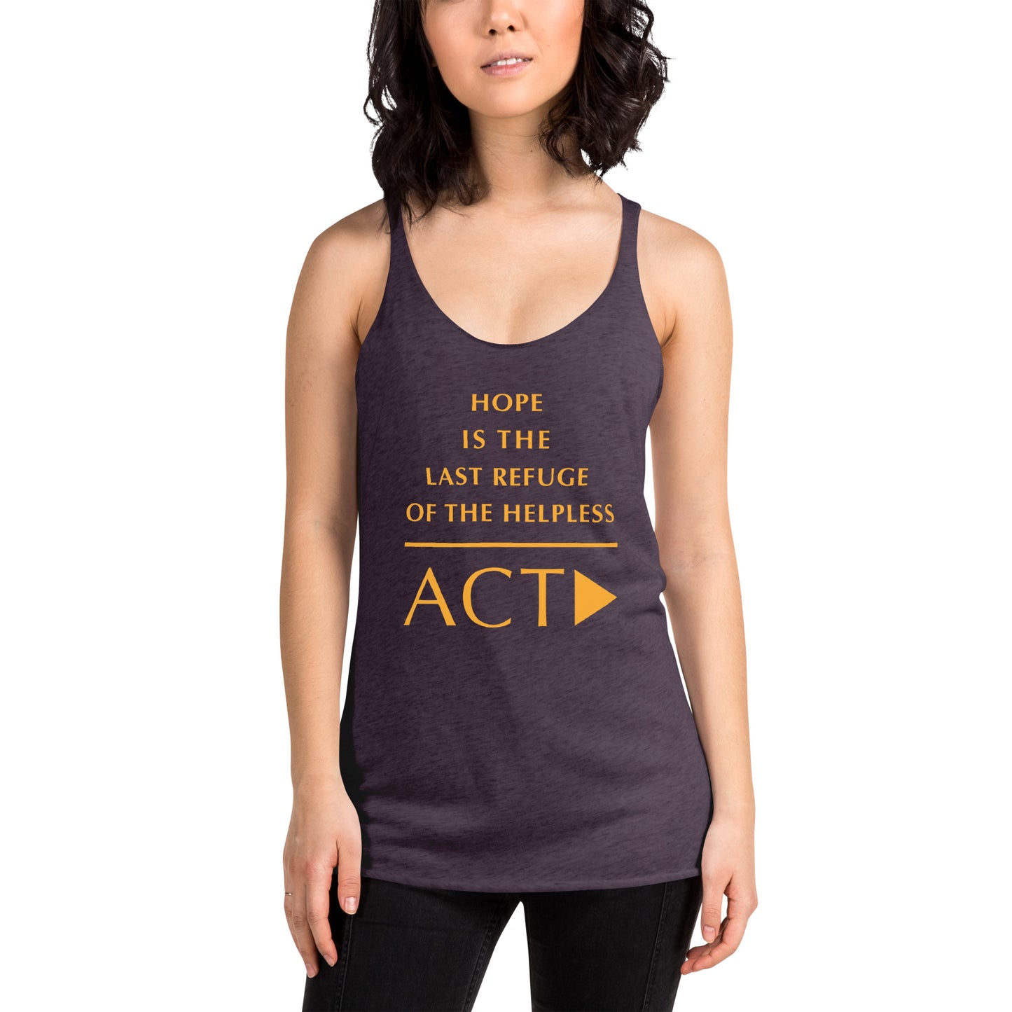 Women's Racerback Tank (Reflections / Questions collection)