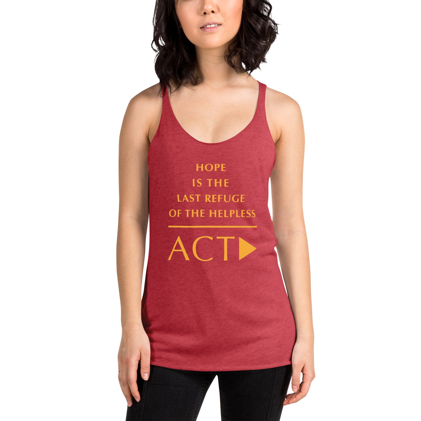 Women's Racerback Tank (Reflections / Questions collection)