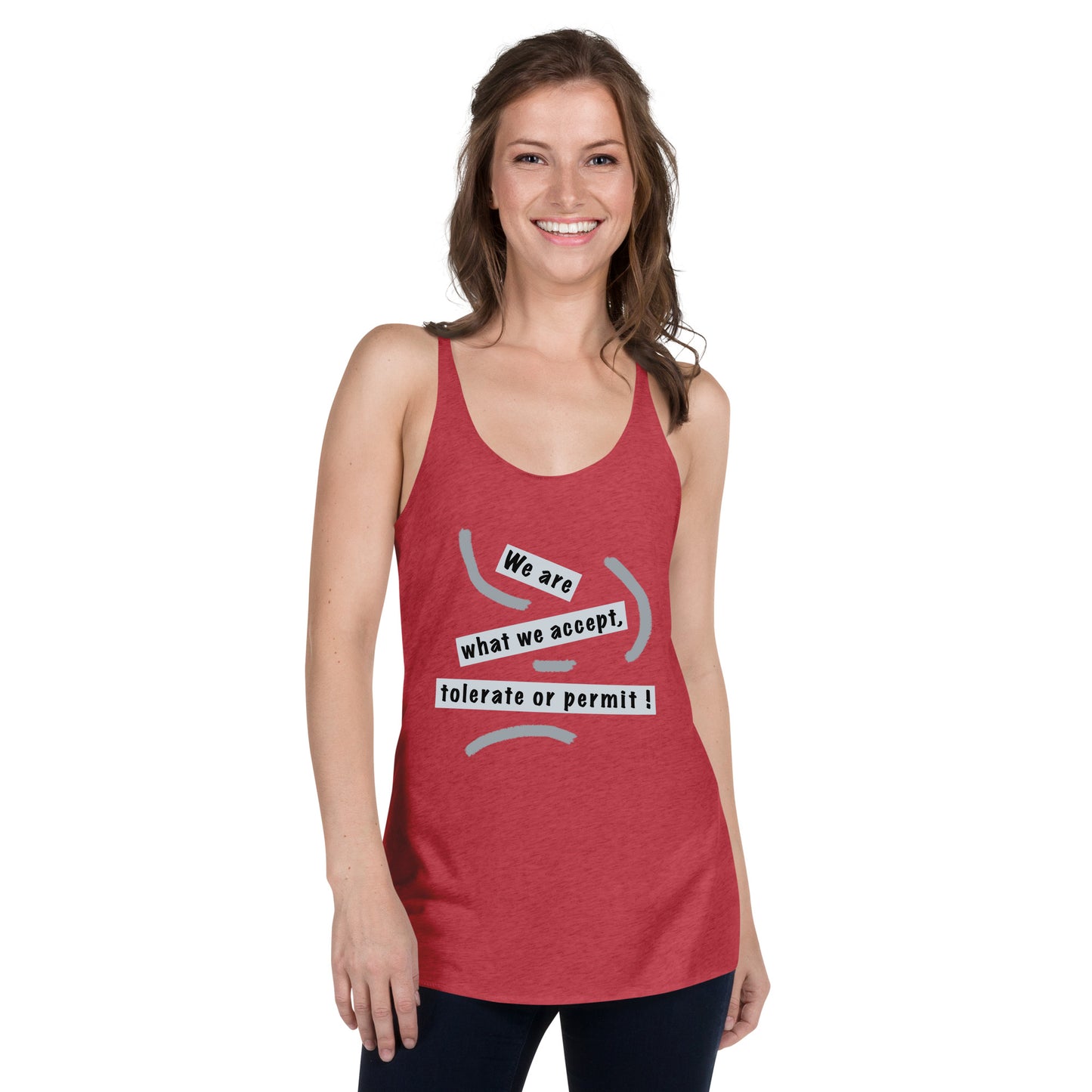 Women's Racerback Tank (Reflections / Questions collection)