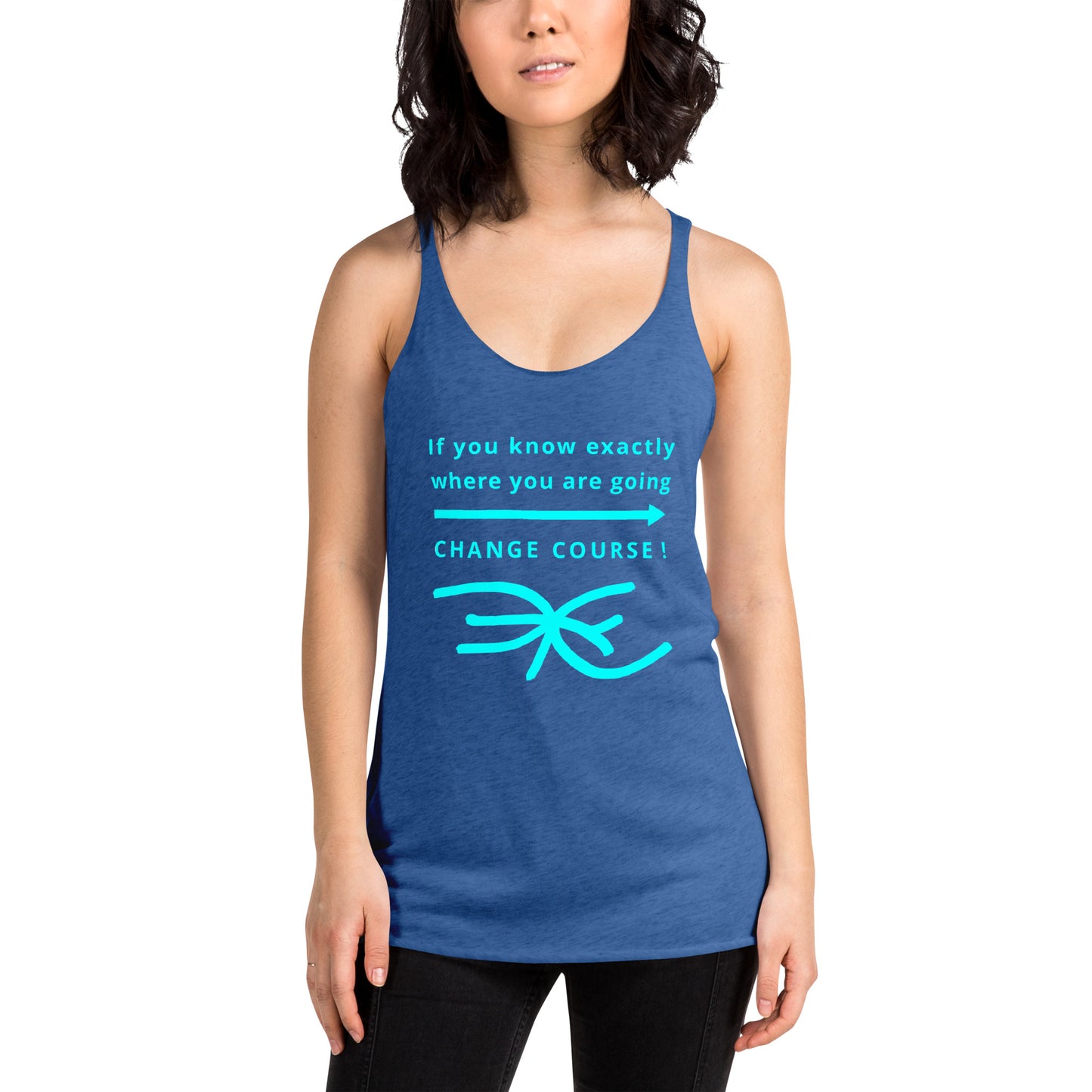 Women's Racerback Tank (Reflections / Questions collection)