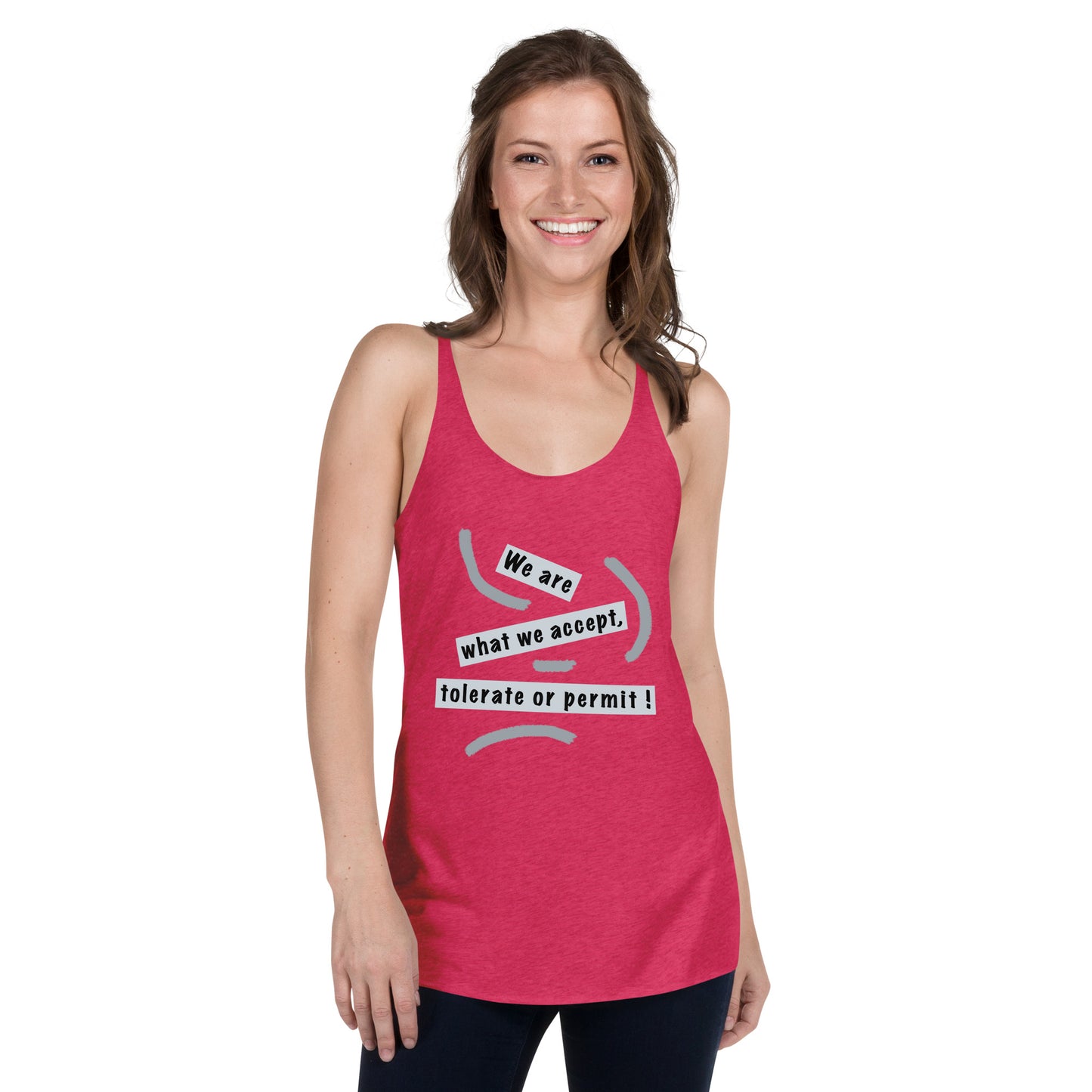 Women's Racerback Tank (Reflections / Questions collection)