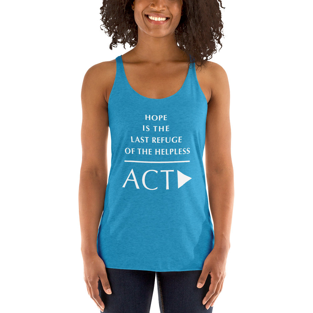 Women's Racerback Tank (Reflections / Questions collection)