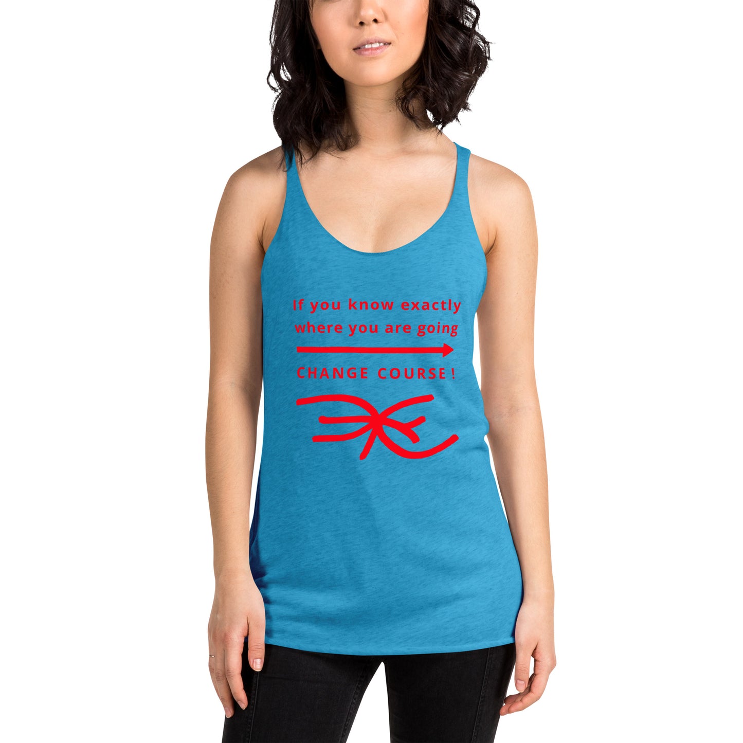 Women's Racerback Tank (Reflections / Questions collection)