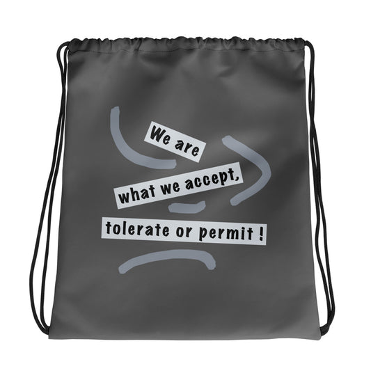 Drawstring bag (Reflections / Questions collection)