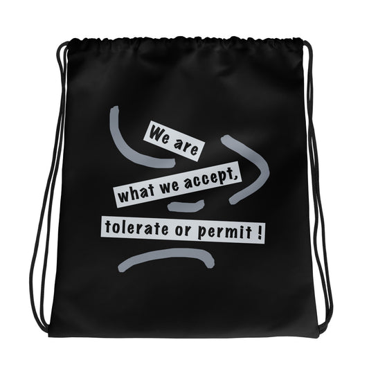 Drawstring bag (Reflections / Questions collection)