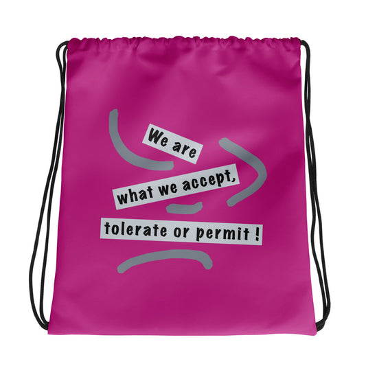 Drawstring bag (Reflections / Questions collection)