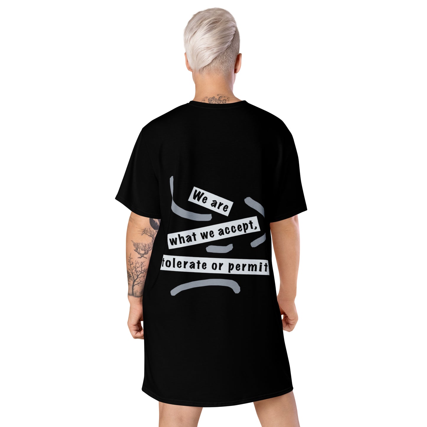 T-shirt dress (Reflections / Questions collection)