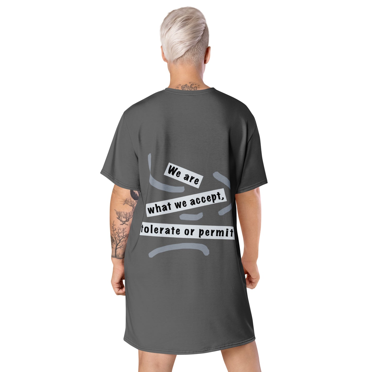 T-shirt dress (Reflections / Questions collection)