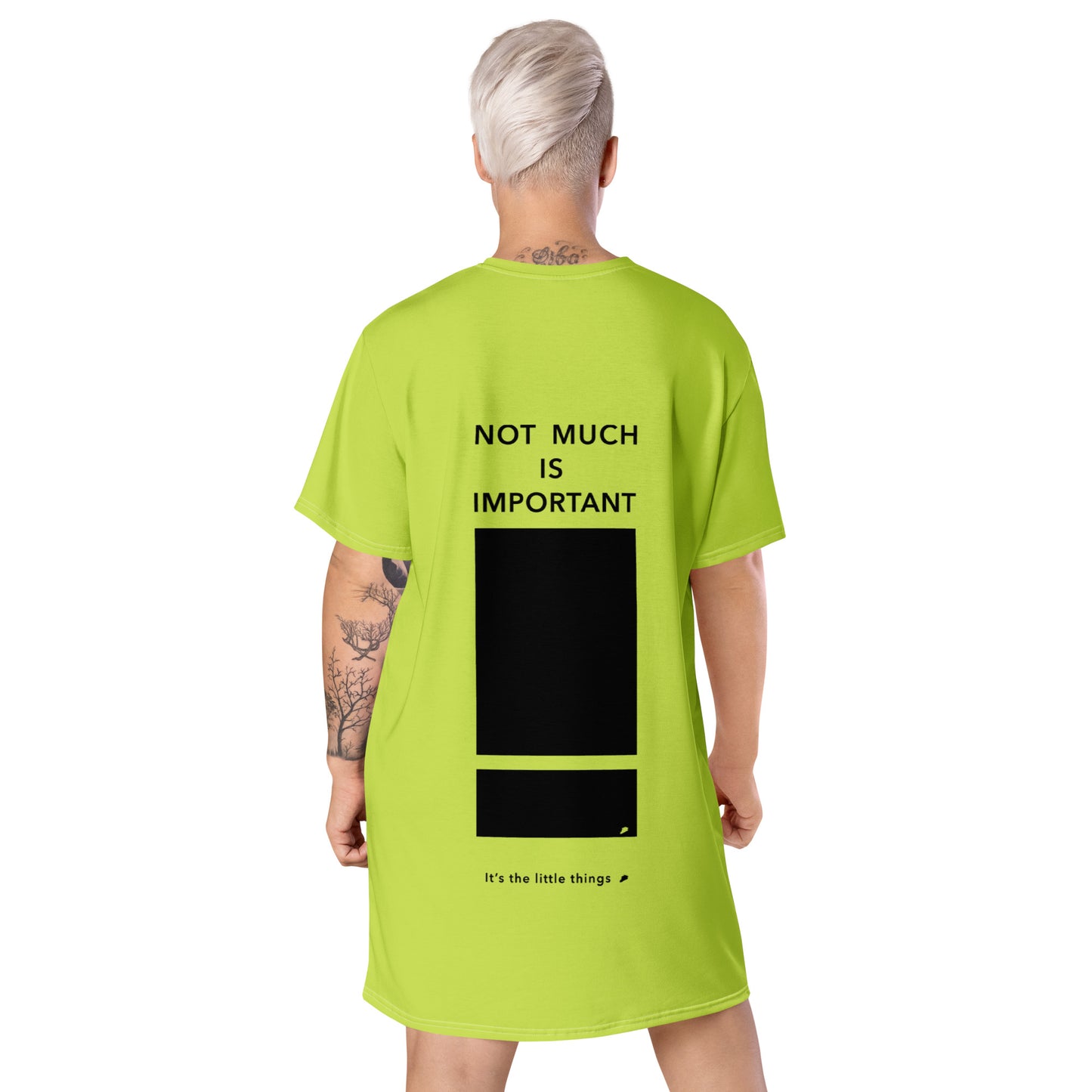 T-shirt dress (Reflections / Questions collection)