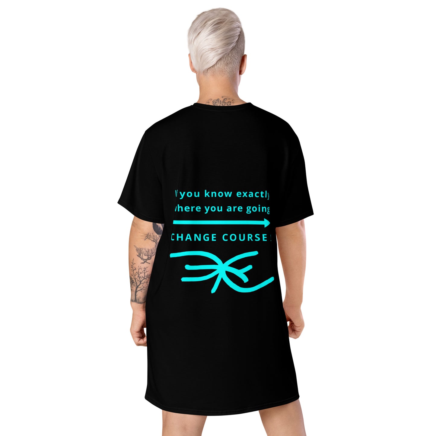 T-shirt dress (Reflections / Questions collection)