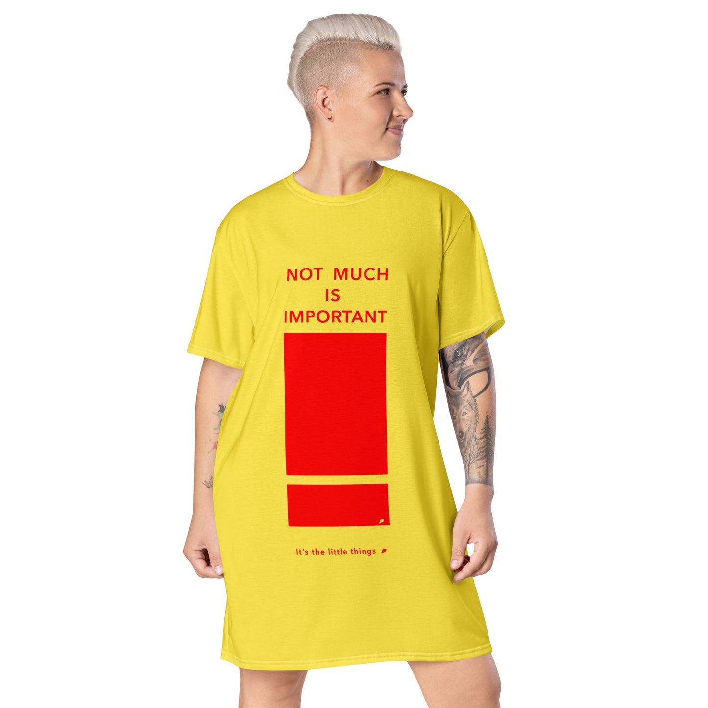 T-shirt dress (Reflections / Questions collection)