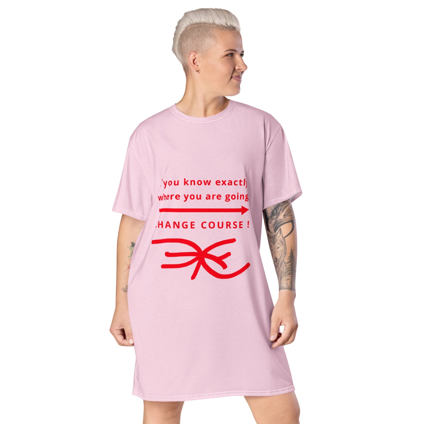 T-shirt dress (Reflections / Questions collection)