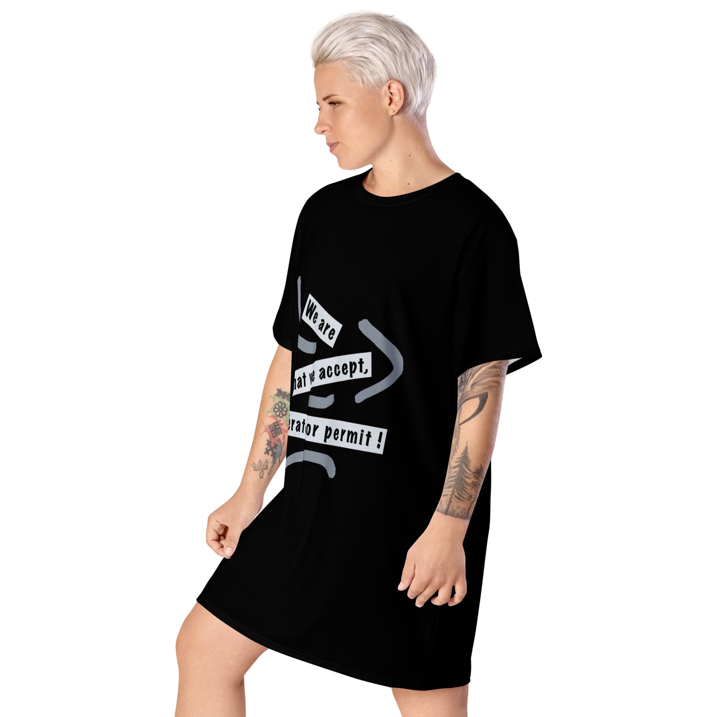 T-shirt dress (Reflections / Questions collection)