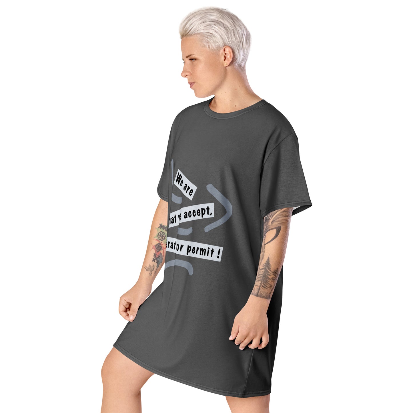 T-shirt dress (Reflections / Questions collection)