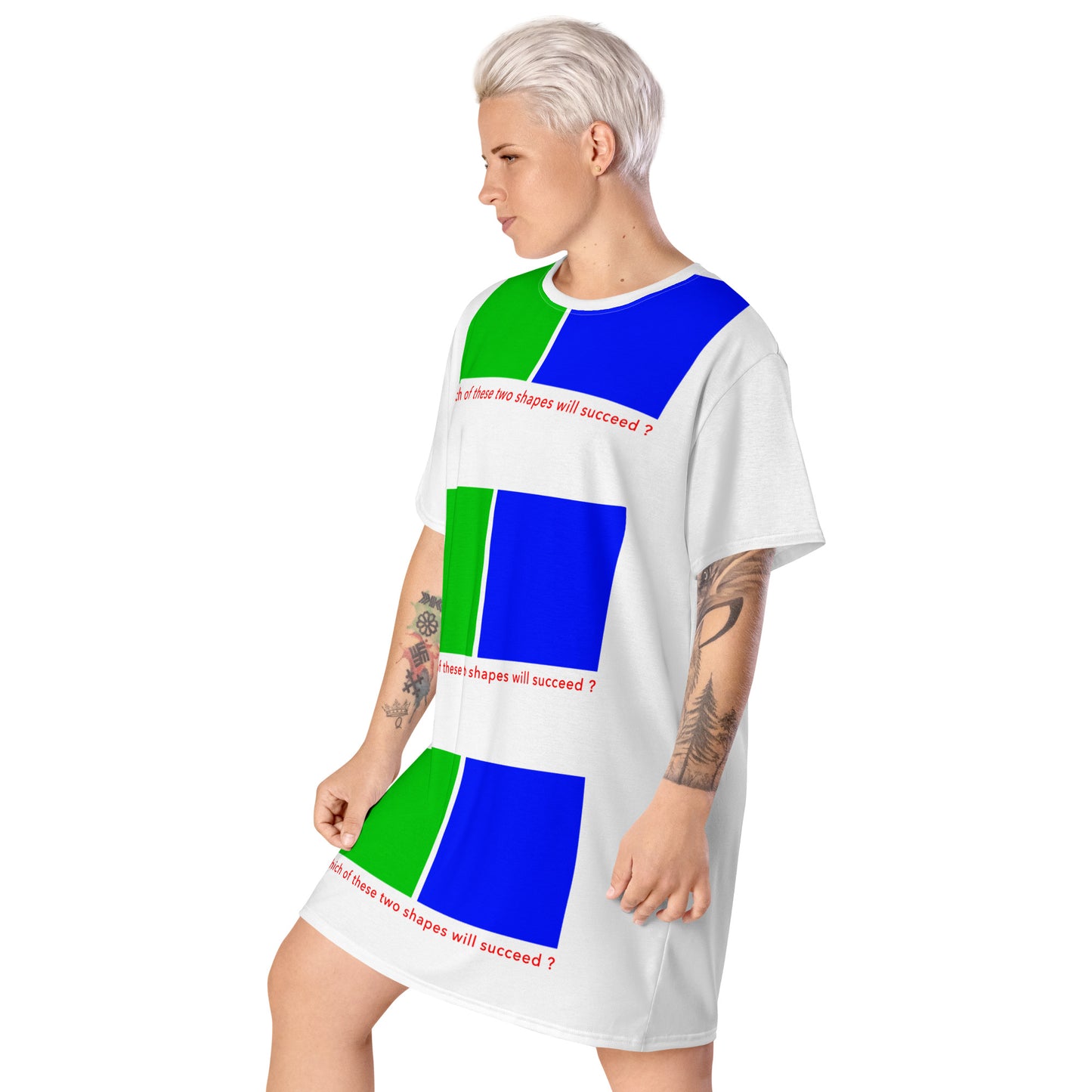 T-shirt dress (Reflections / Questions collection)