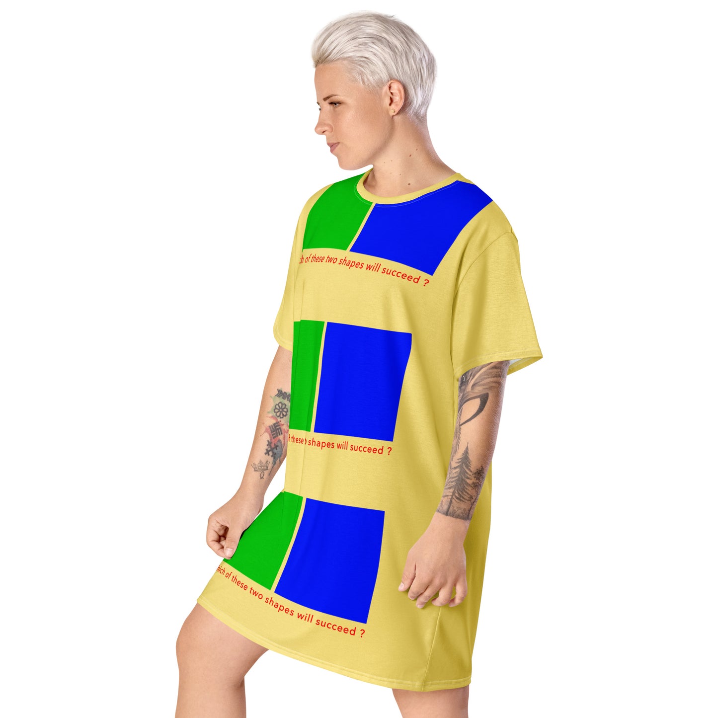 T-shirt dress (Reflections / Questions collection)