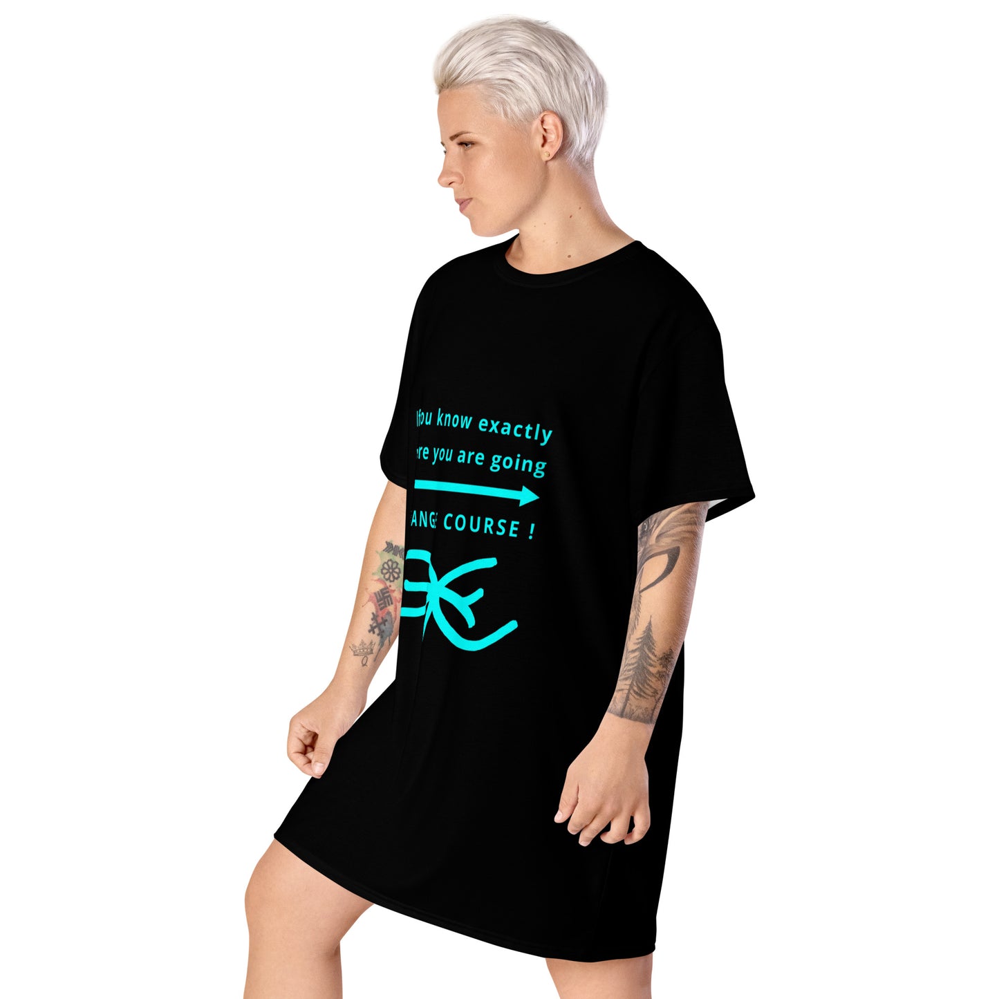 T-shirt dress (Reflections / Questions collection)