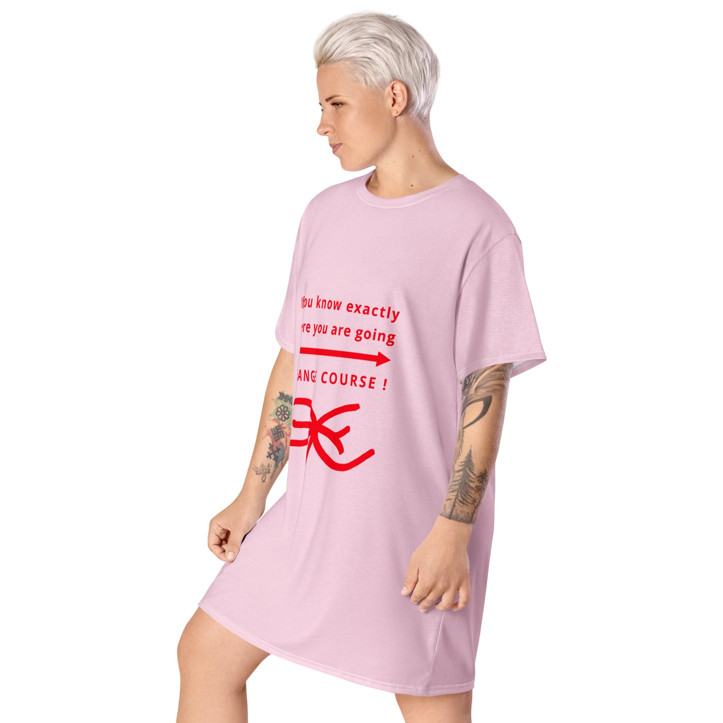 T-shirt dress (Reflections / Questions collection)