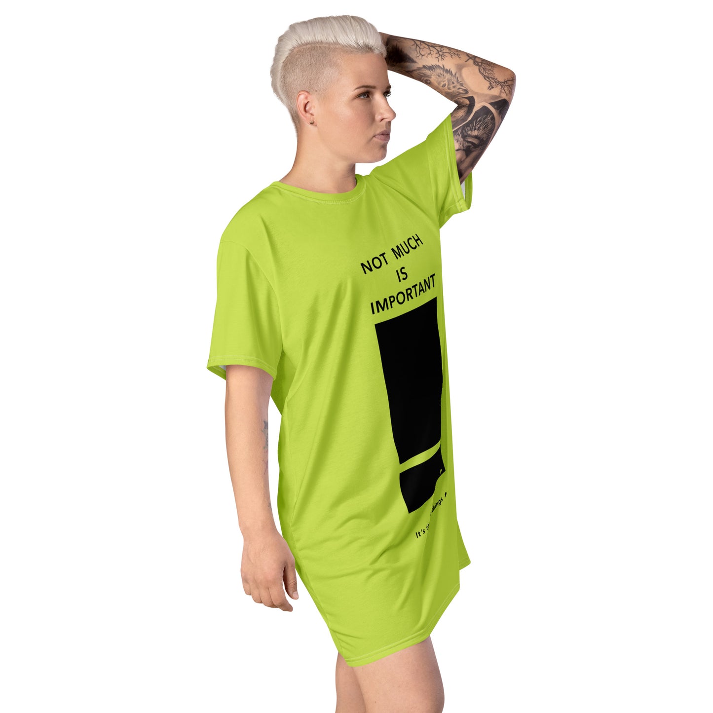 T-shirt dress (Reflections / Questions collection)