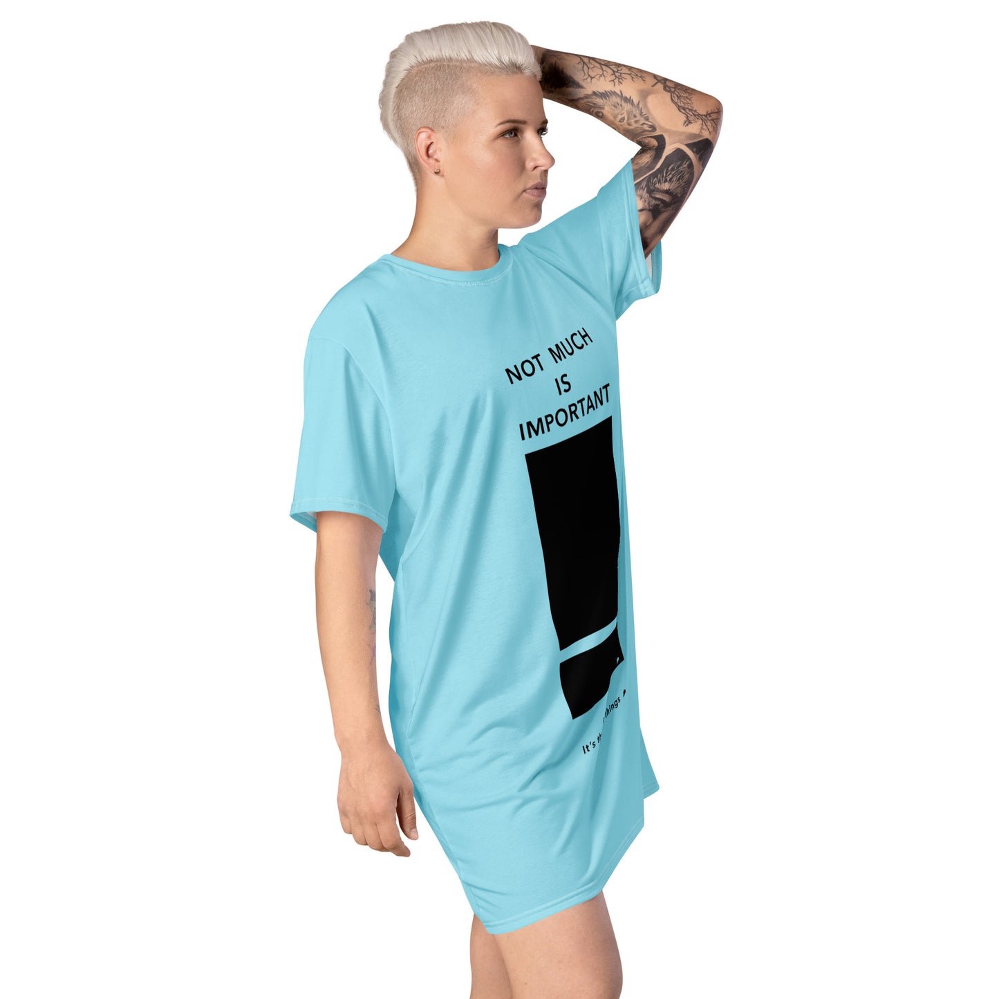 T-shirt dress (Reflections / Questions collection)