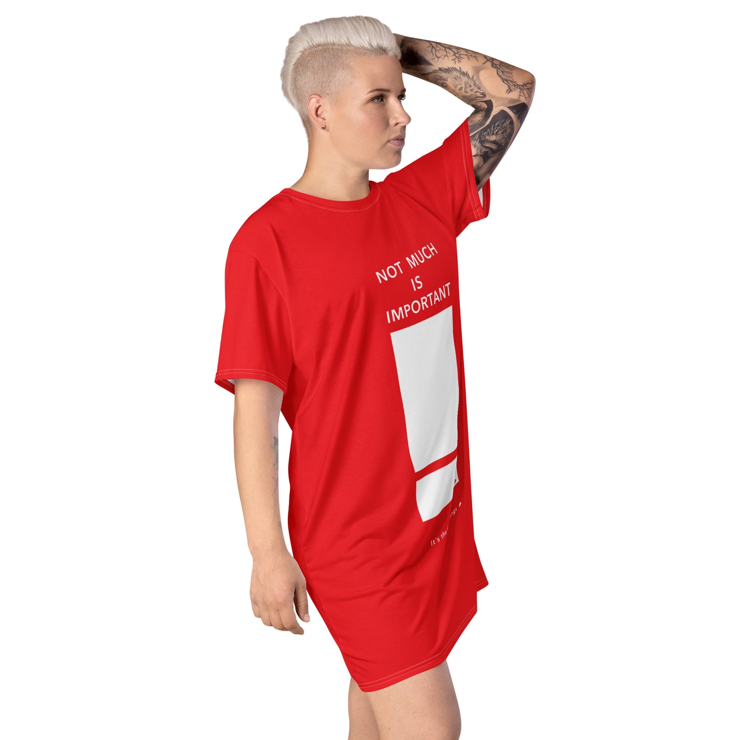 T-shirt dress (Reflections / Questions collection)