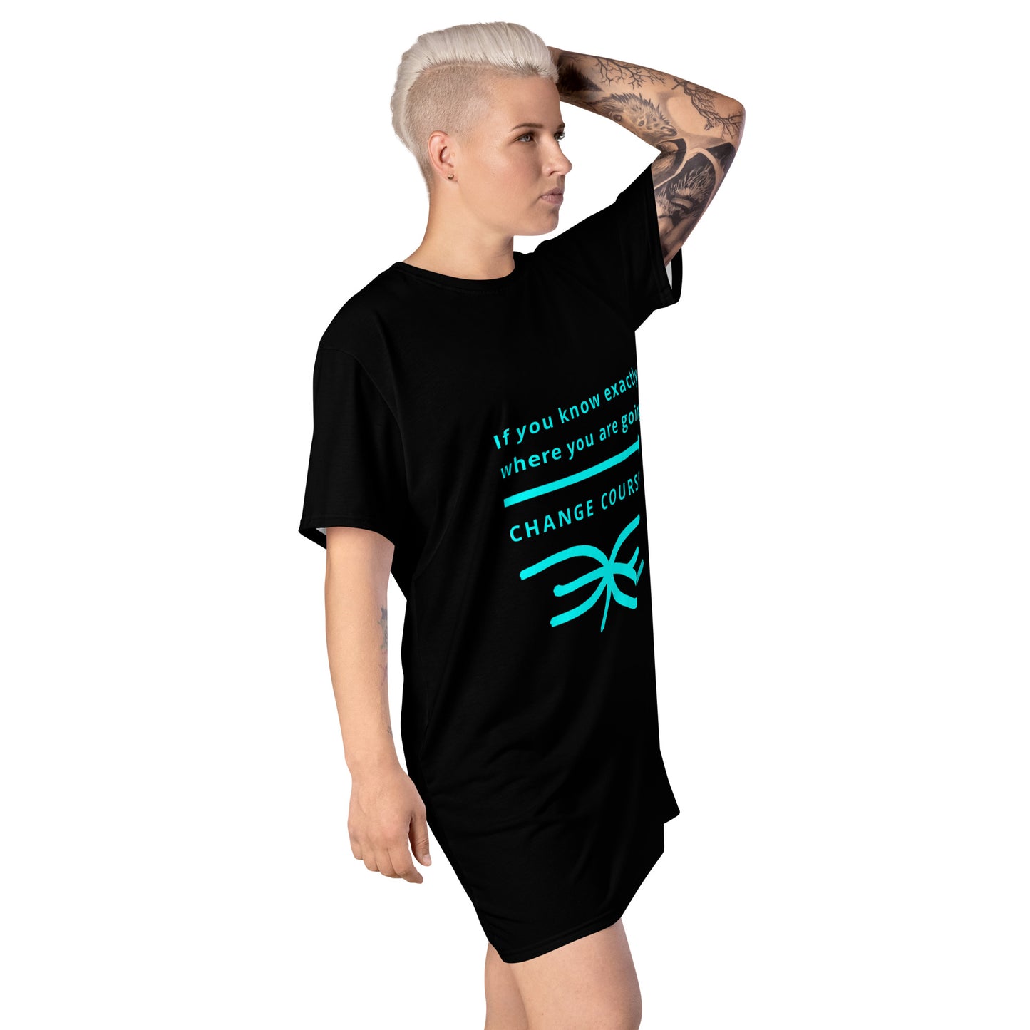 T-shirt dress (Reflections / Questions collection)