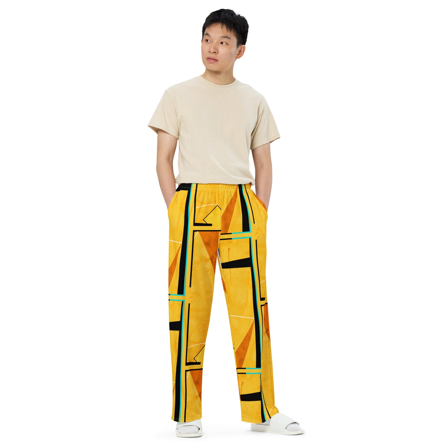 Unisex wide-leg pants (Abstract Chic collection)