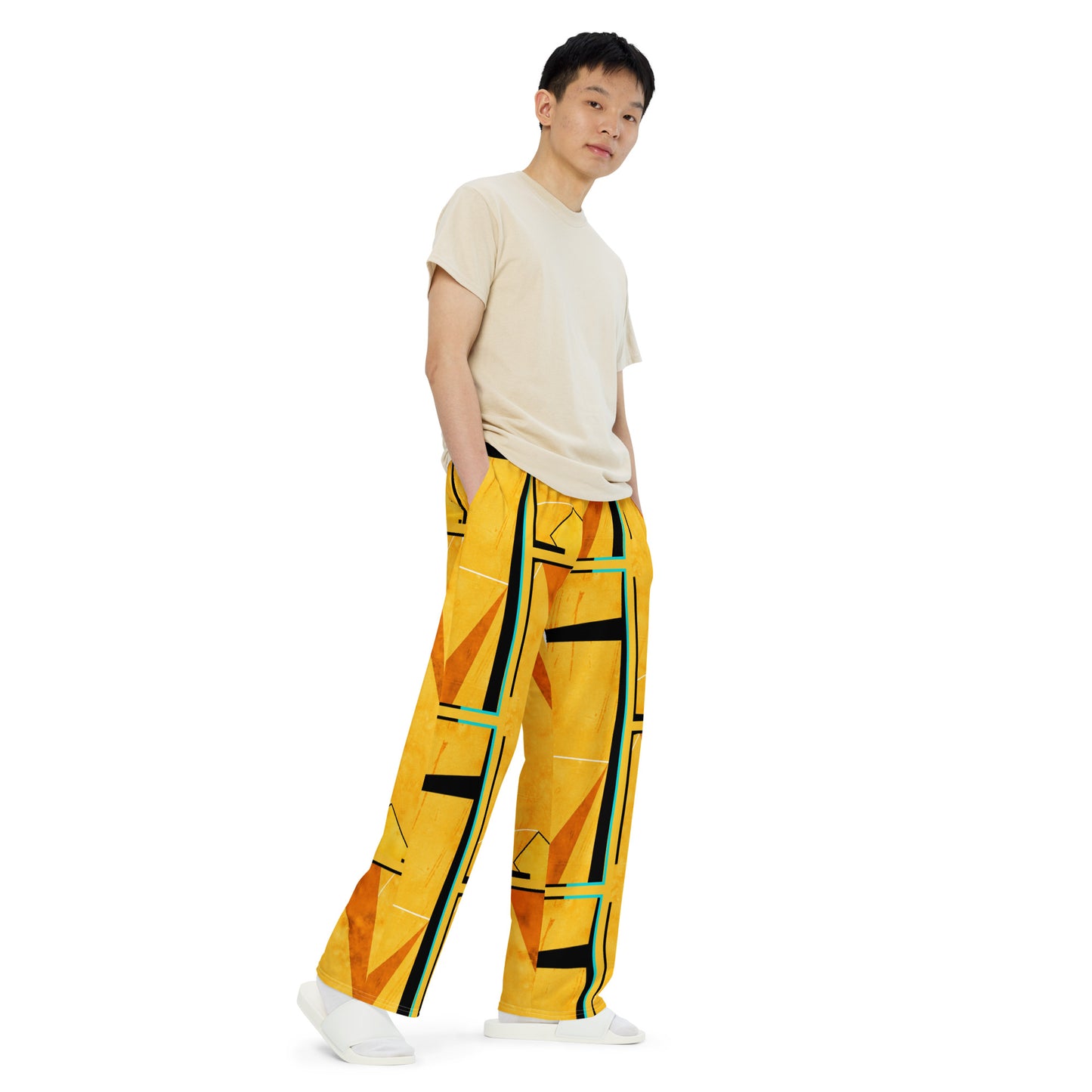 Unisex wide-leg pants (Abstract Chic collection)