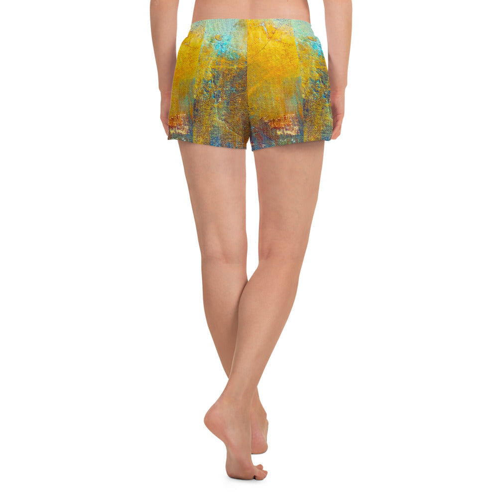 Women’s Recycled Athletic Shorts (Abstract Chic collection)