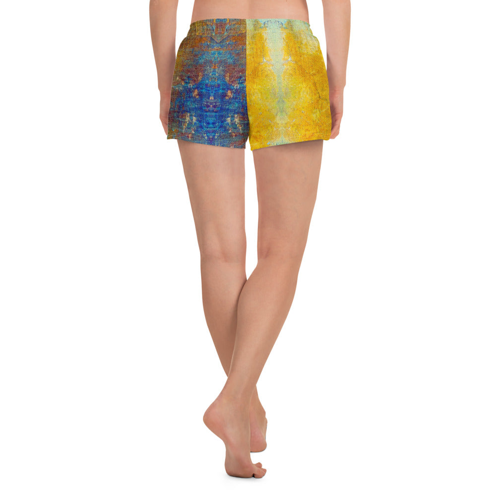 Women’s Recycled Athletic Shorts (Abstract Chic collection)