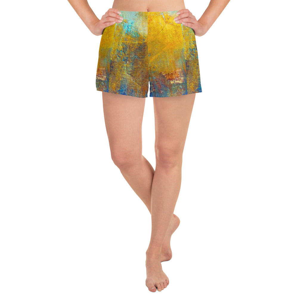 Women’s Recycled Athletic Shorts (Abstract Chic collection)