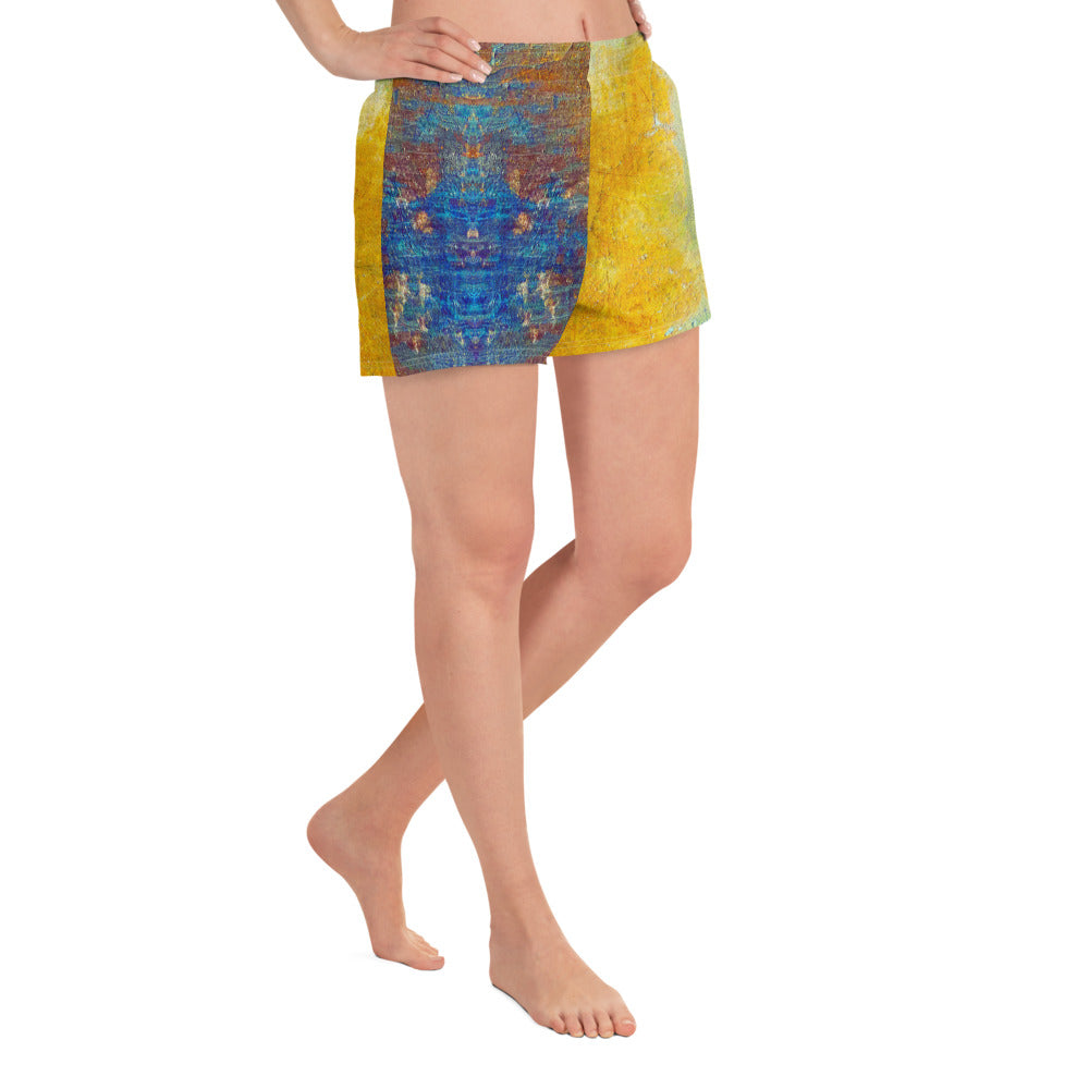 Women’s Recycled Athletic Shorts (Abstract Chic collection)