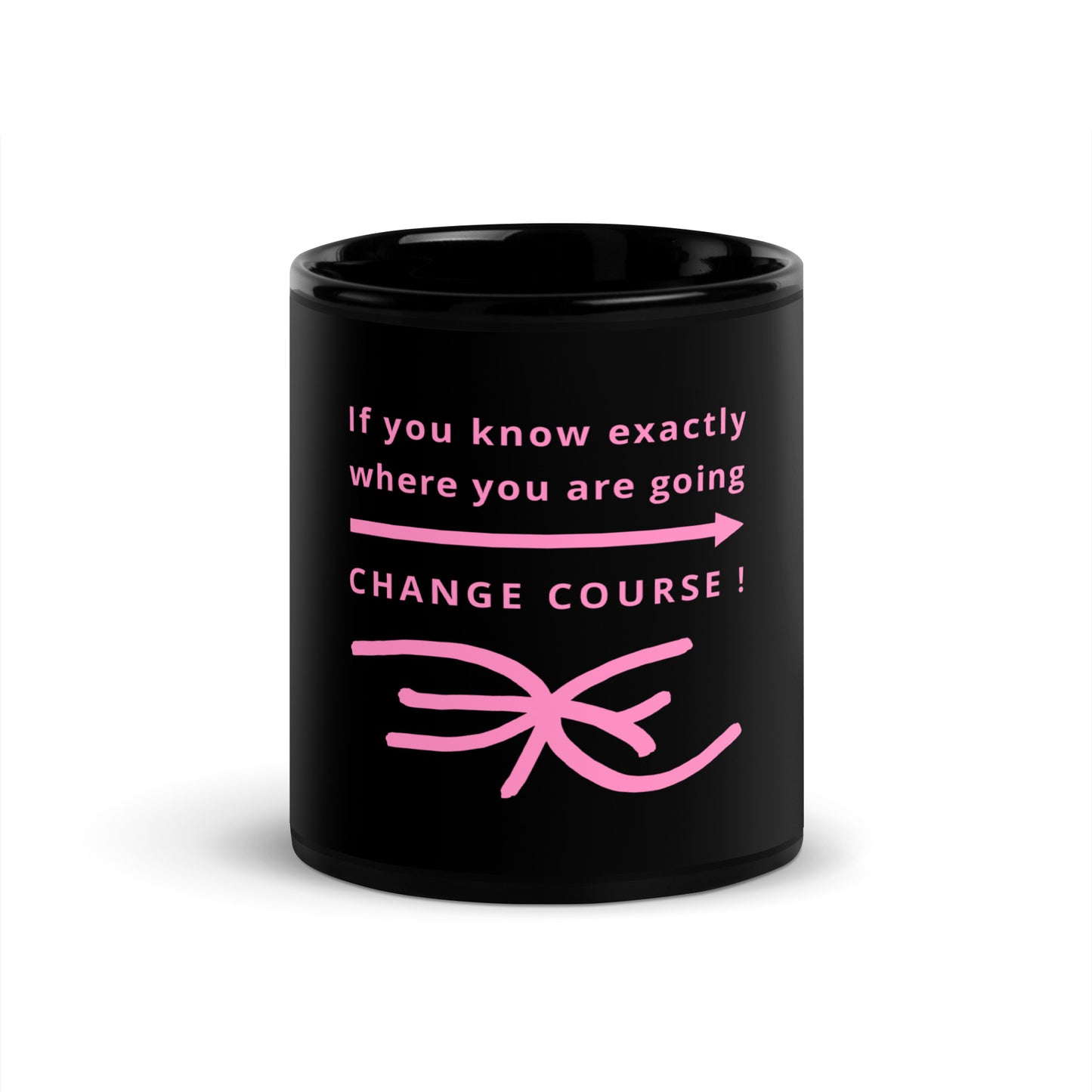 Black Glossy Mug (Reflections / Questions collection)