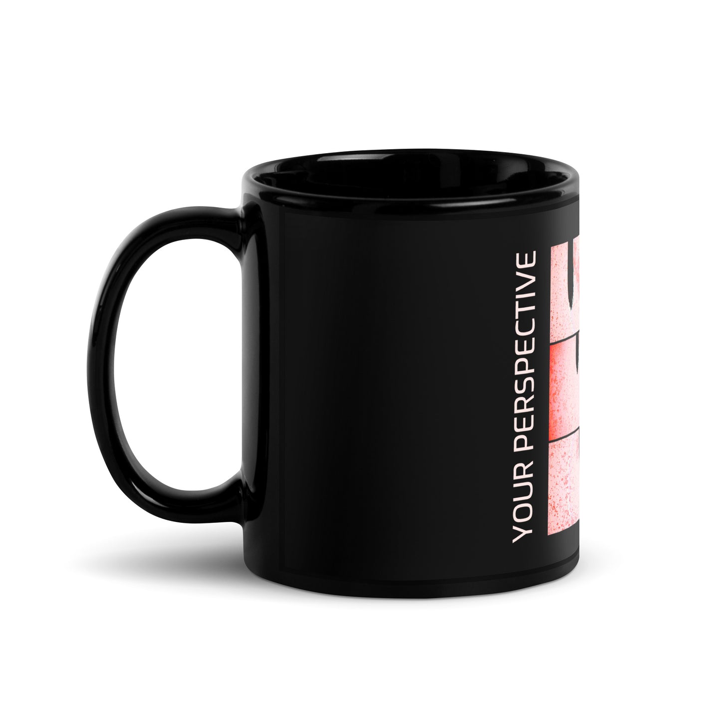 Black Glossy Mug (Abstract Chic collection)