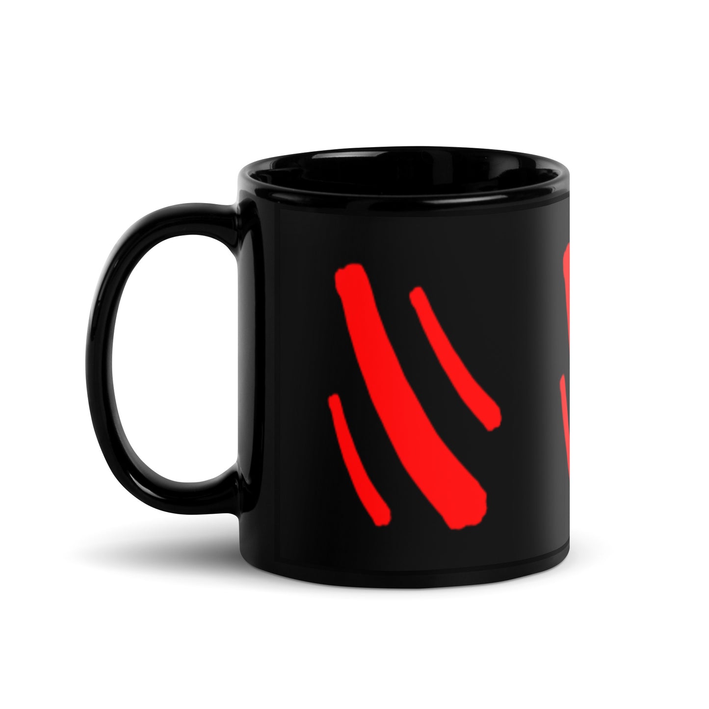 Black Glossy Mug (Abstract Chic collection)