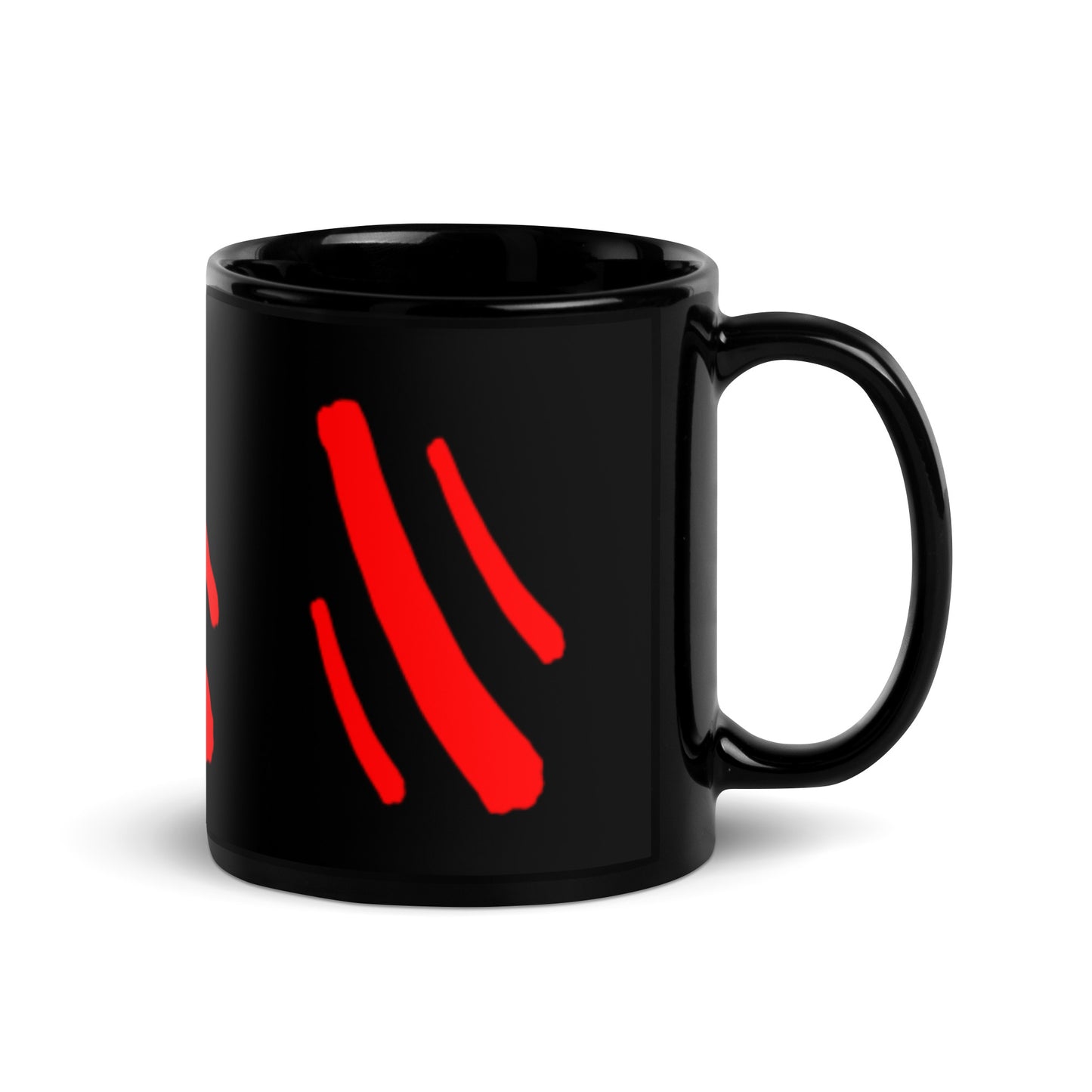 Black Glossy Mug (Abstract Chic collection)