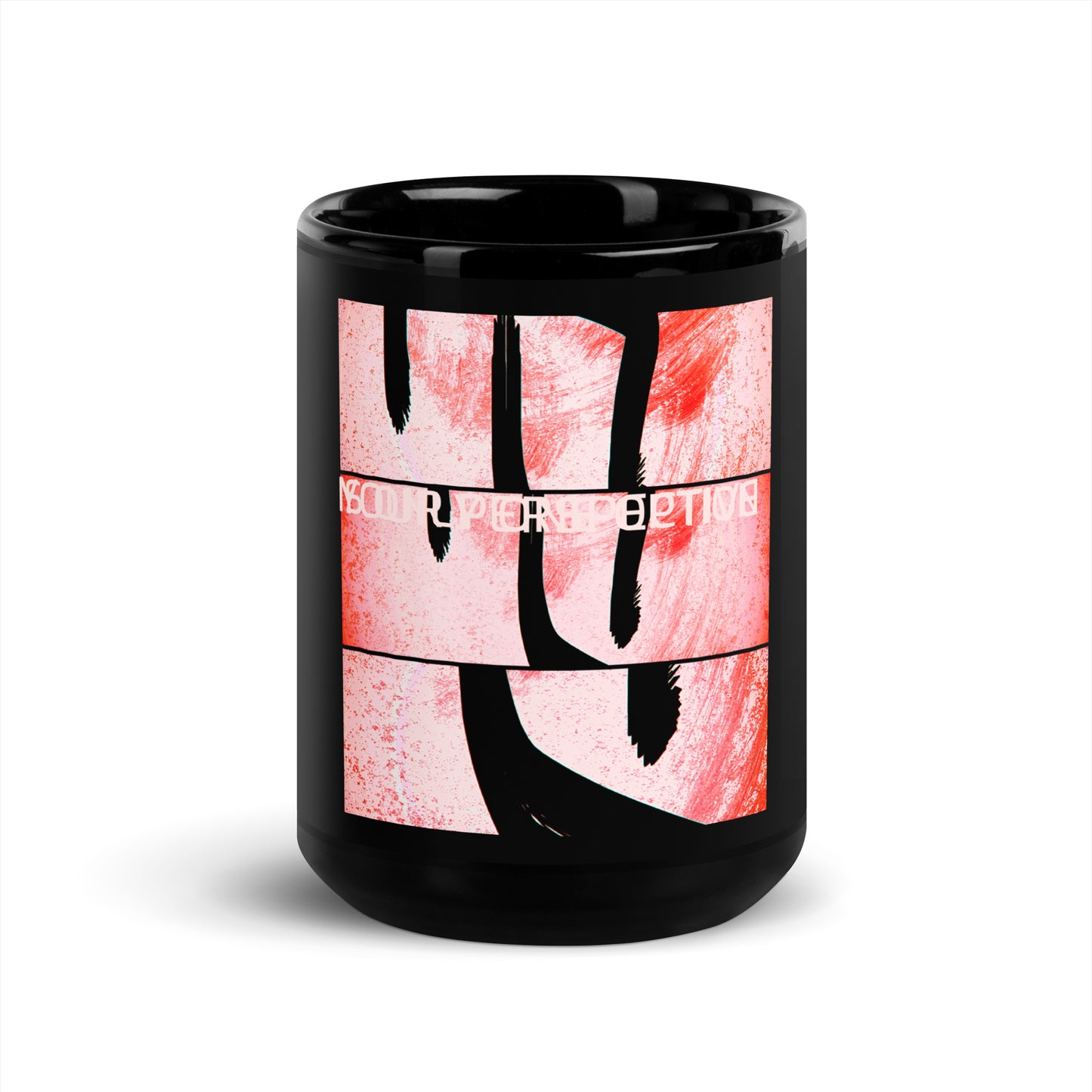 Black Glossy Mug (Abstract Chic collection)