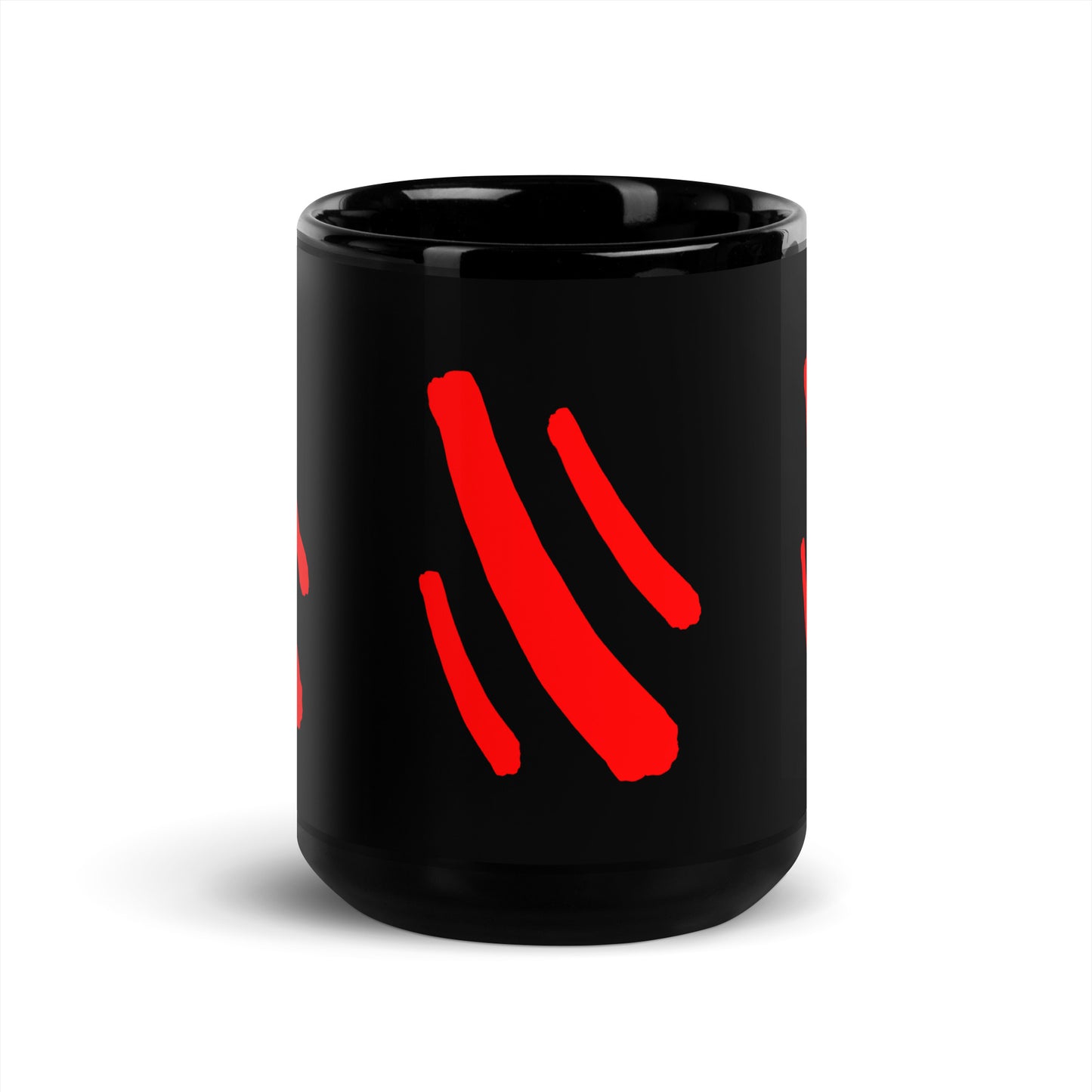 Black Glossy Mug (Abstract Chic collection)